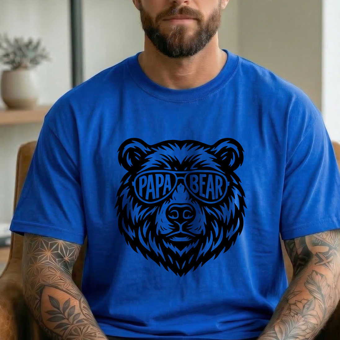 Mama Bear or Papa Bear T-Shirt - Matching Family Bear Tees