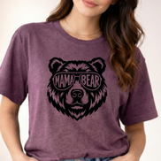 Mama Bear or Papa Bear T-Shirt - Matching Family Bear Tees