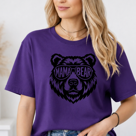 Mama Bear or Papa Bear T-Shirt - Matching Family Bear Tees