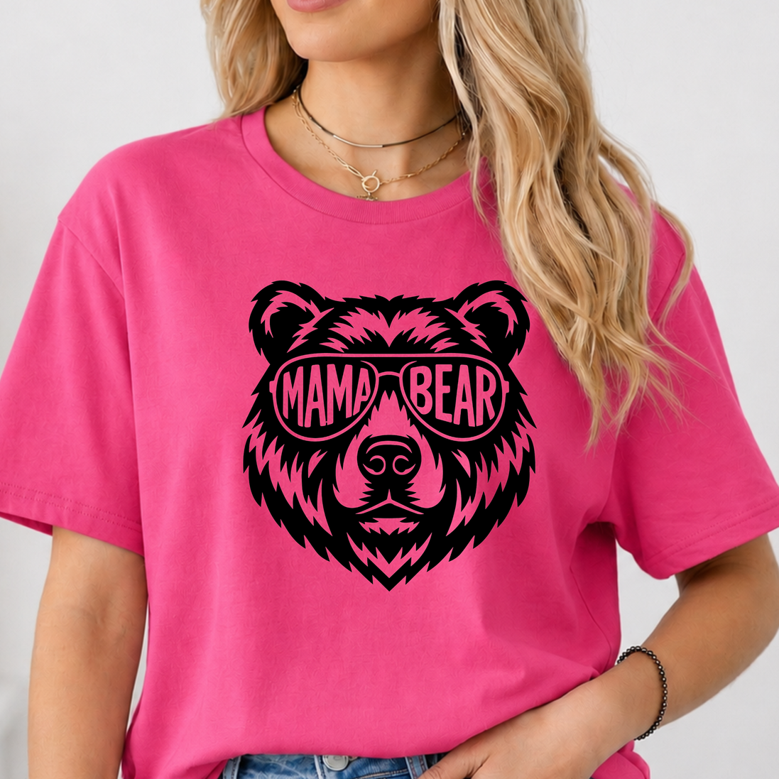 Mama Bear or Papa Bear T-Shirt - Matching Family Bear Tees