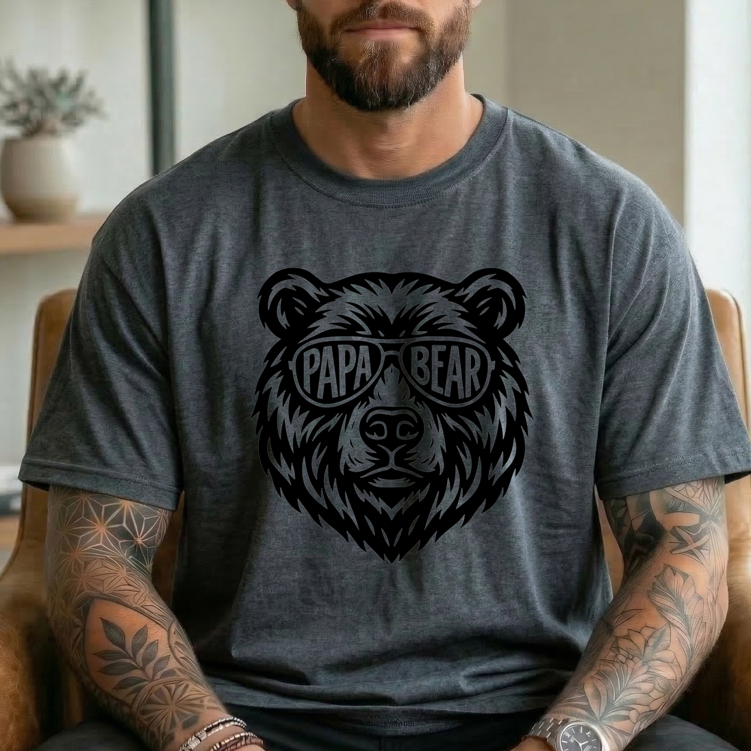 Mama Bear or Papa Bear T-Shirt - Matching Family Bear Tees
