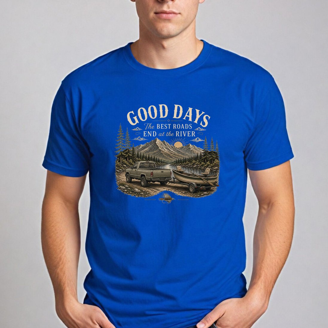 The Best Roads End At The River T-Shirt