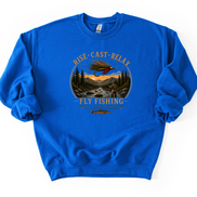 Rise Cast Relax Fly Fishing Sweatshirt