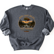Rise Cast Relax Fly Fishing Sweatshirt