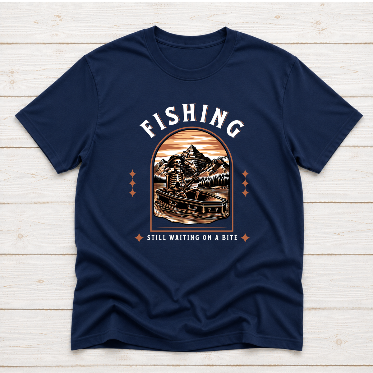 Fishing Still Waiting On A Bite – Funny Fishing T-Shirt or Sweatshirt