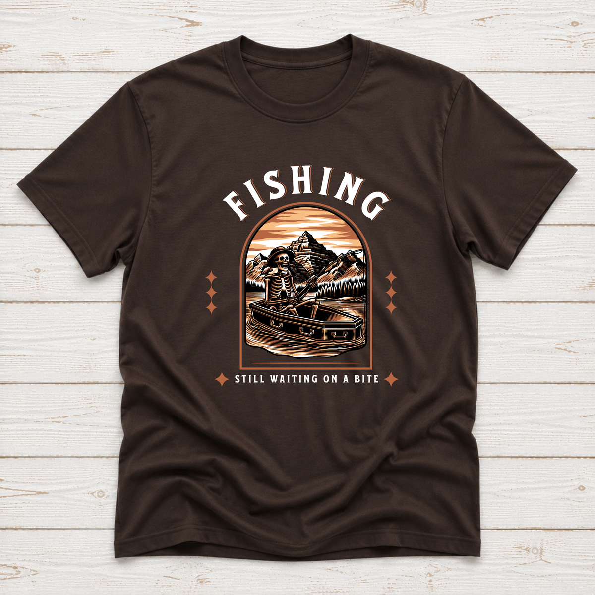 Fishing Still Waiting On A Bite – Funny Fishing T-Shirt or Sweatshirt