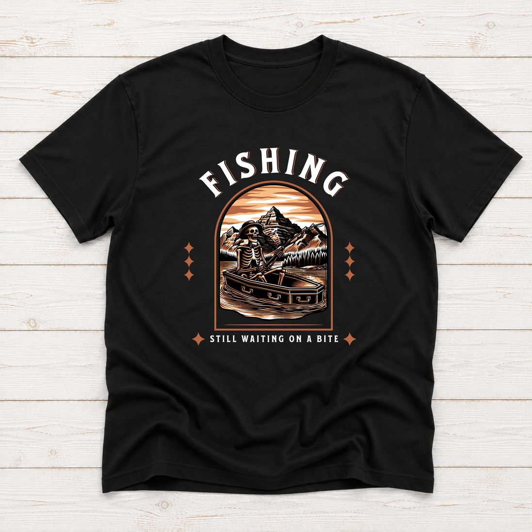 Fishing Still Waiting On A Bite – Funny Fishing T-Shirt or Sweatshirt