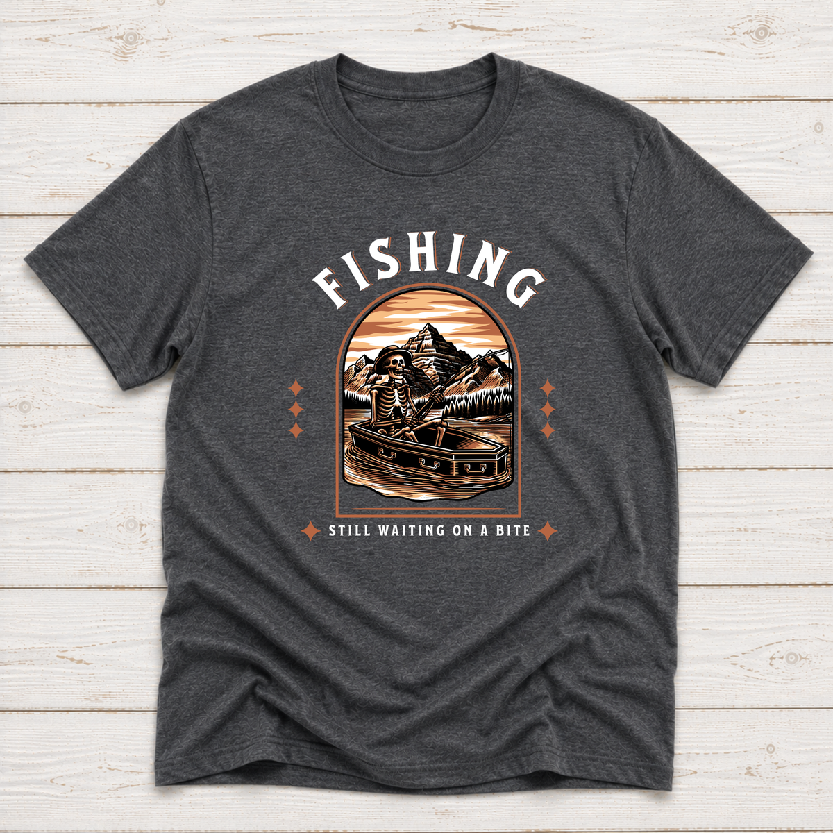 Fishing Still Waiting On A Bite – Funny Fishing T-Shirt or Sweatshirt