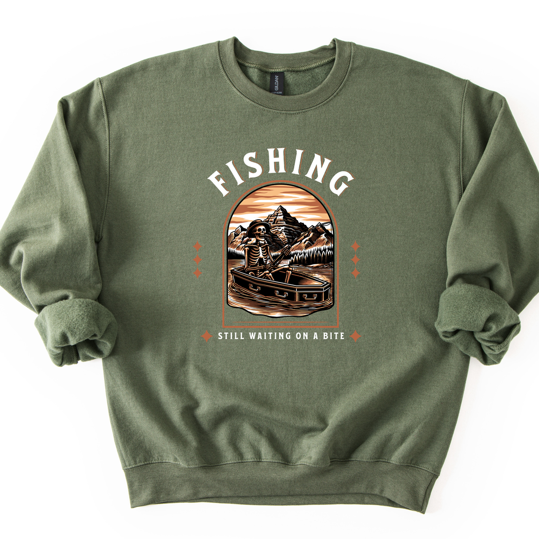 Fishing Still Waiting On A Bite – Funny Fishing T-Shirt or Sweatshirt