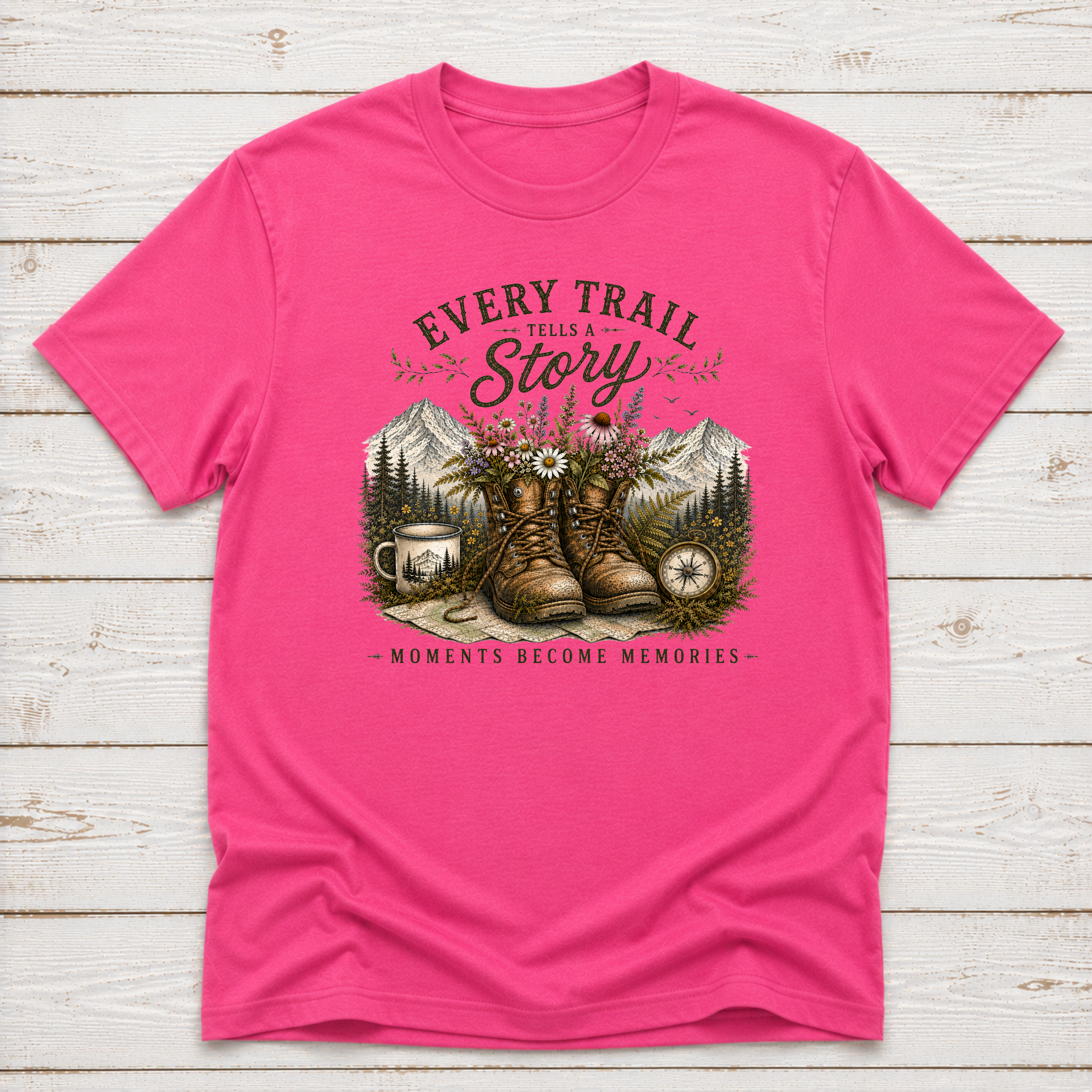 Every Trail Tells A Story | Hiking T-Shirt & Sweatshirt