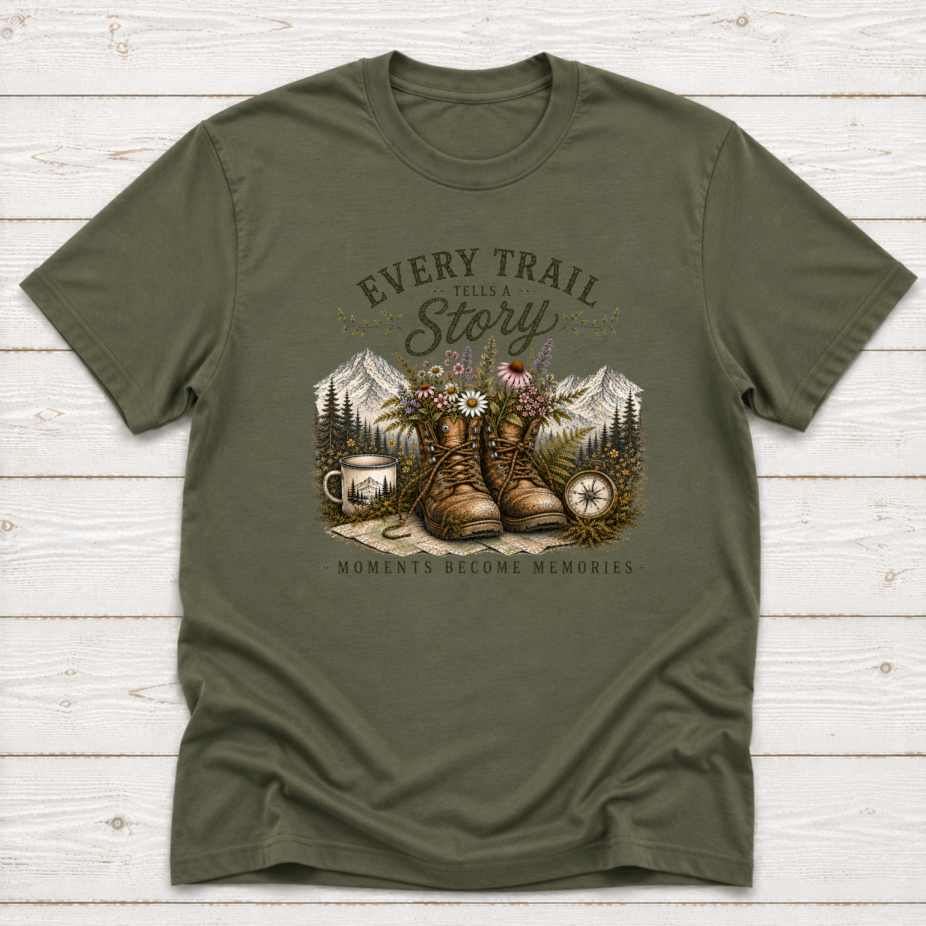 Every Trail Tells A Story | Hiking T-Shirt & Sweatshirt