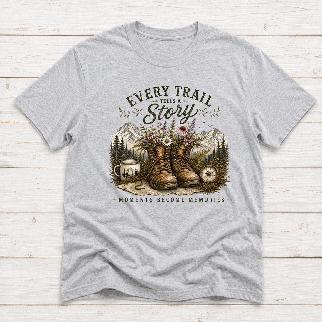 Every Trail Tells A Story | Hiking T-Shirt & Sweatshirt