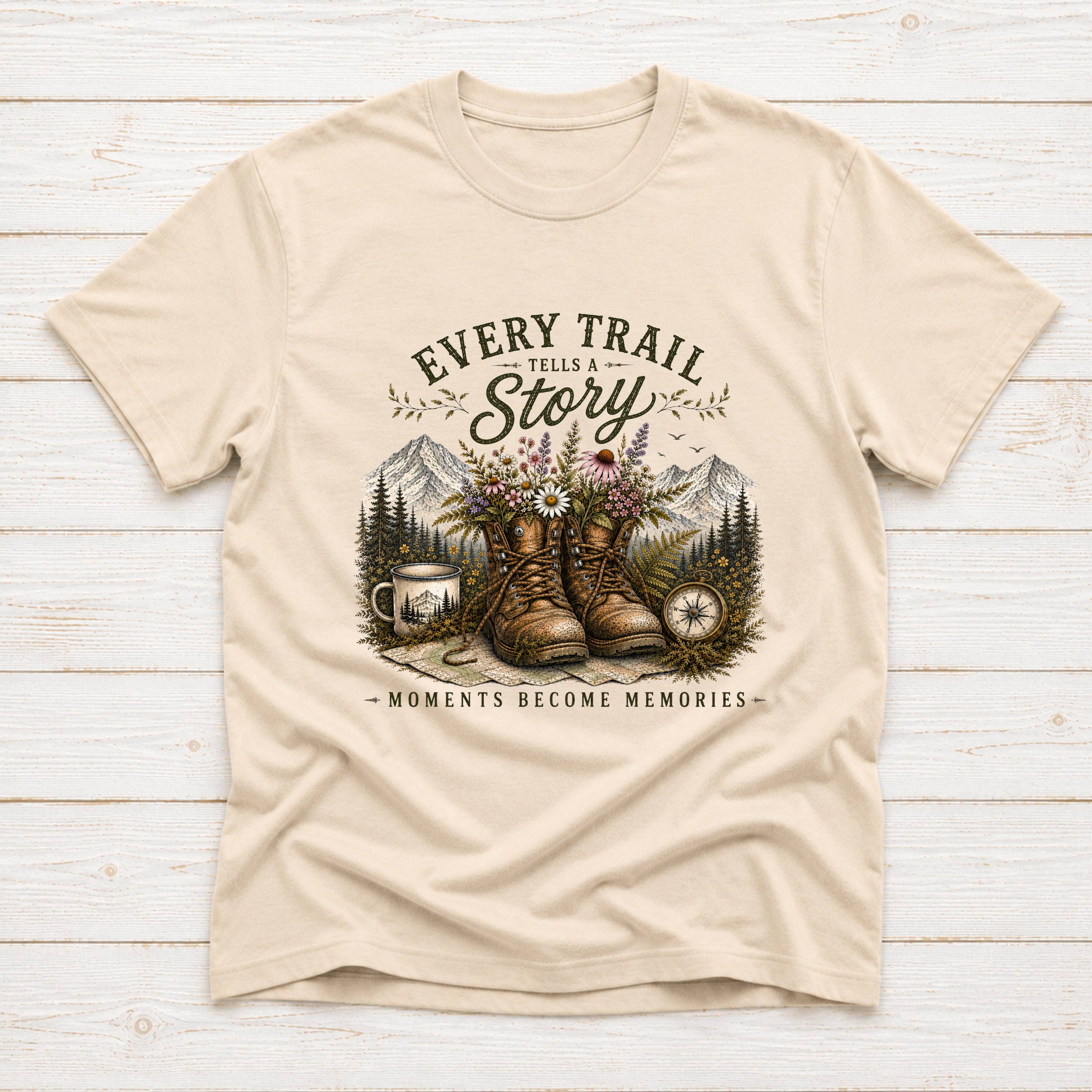 Every Trail Tells A Story | Hiking T-Shirt & Sweatshirt
