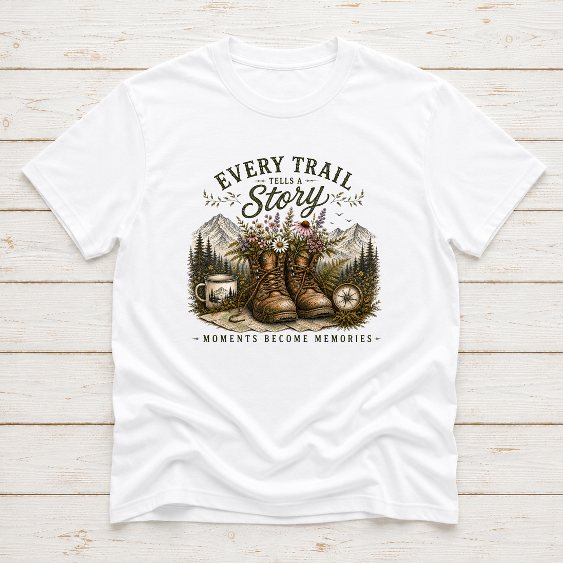 Every Trail Tells A Story | Hiking T-Shirt & Sweatshirt