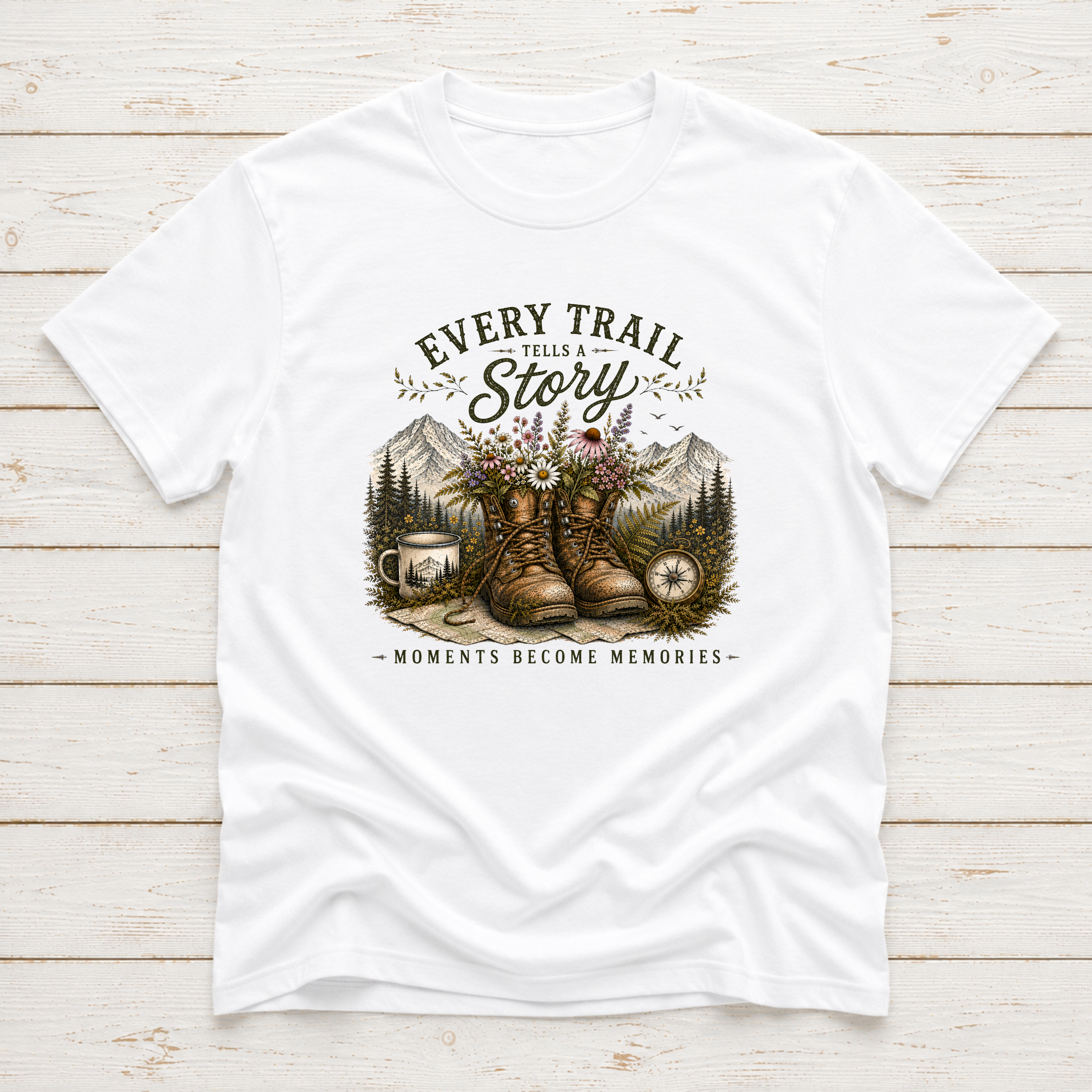 Every Trail Tells A Story | Hiking T-Shirt & Sweatshirt