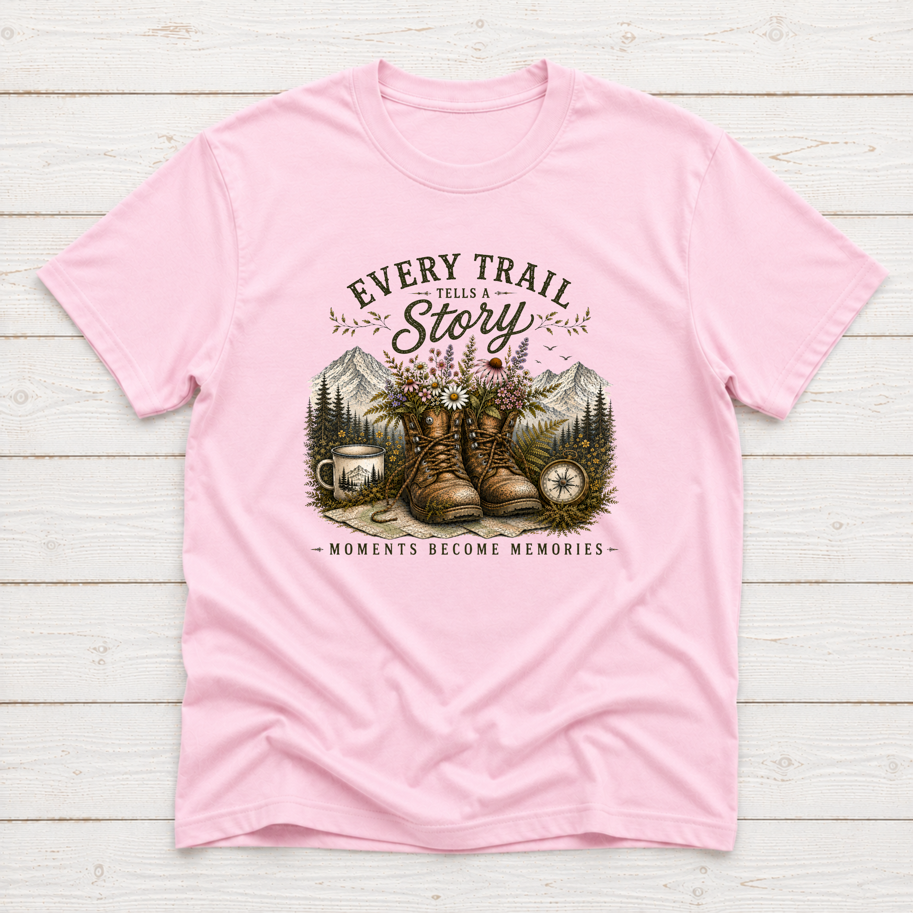 Every Trail Tells A Story | Hiking T-Shirt & Sweatshirt