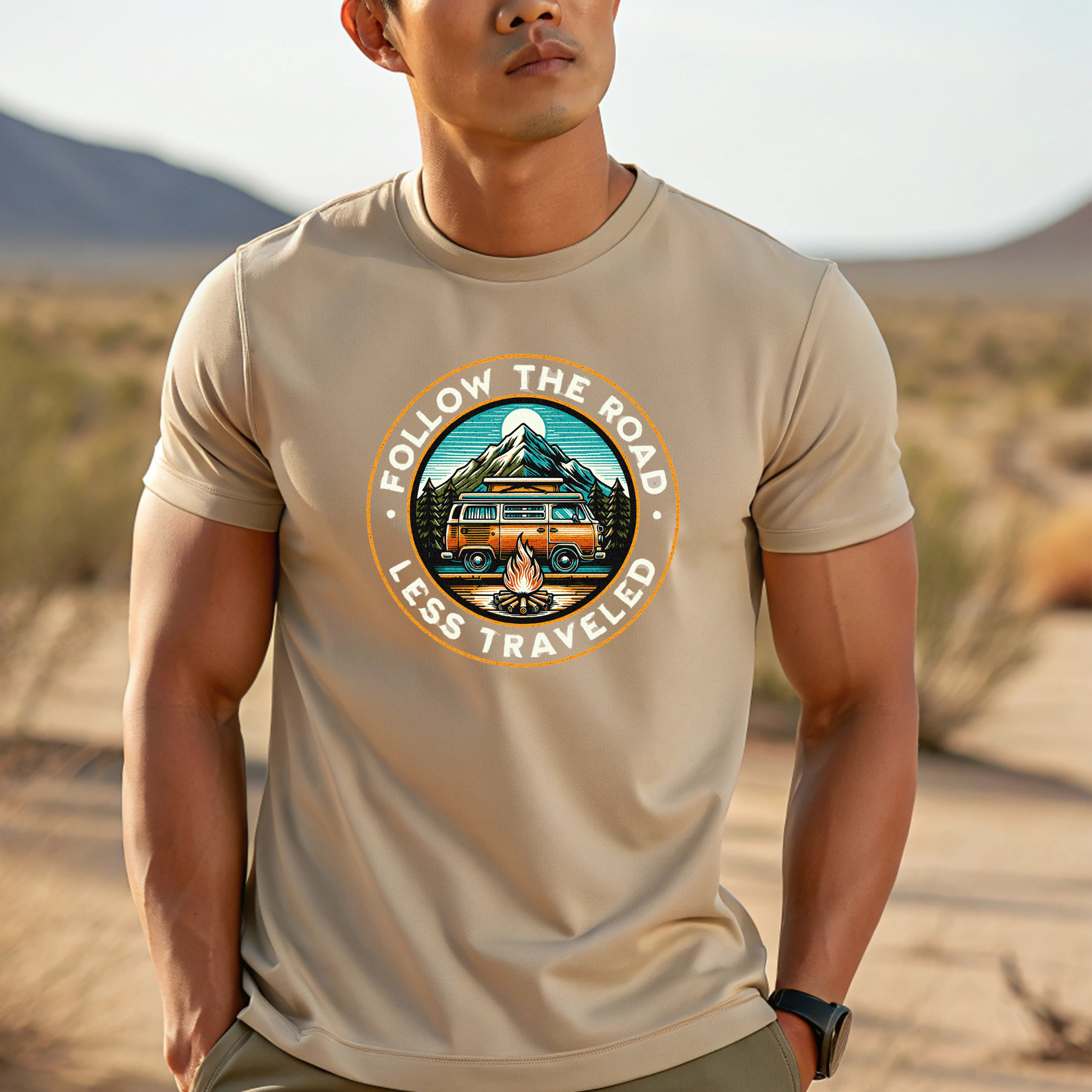 Follow The Road Less Traveled T-Shirt | Inspirational Adventure Tee