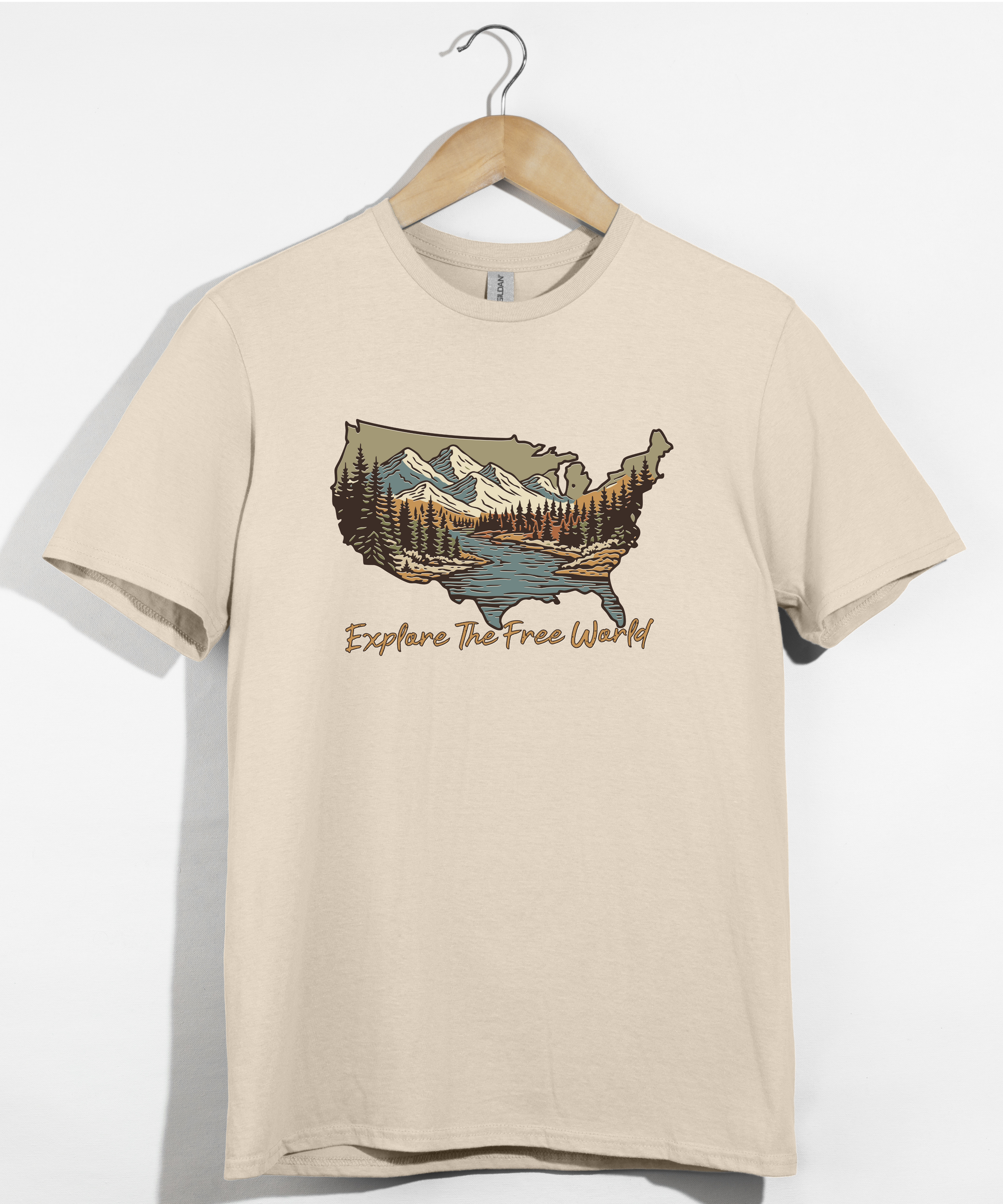 Explore The World Adventure Map T-Shirt