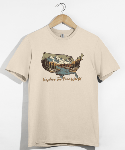 Explore The World Adventure Map T-Shirt
