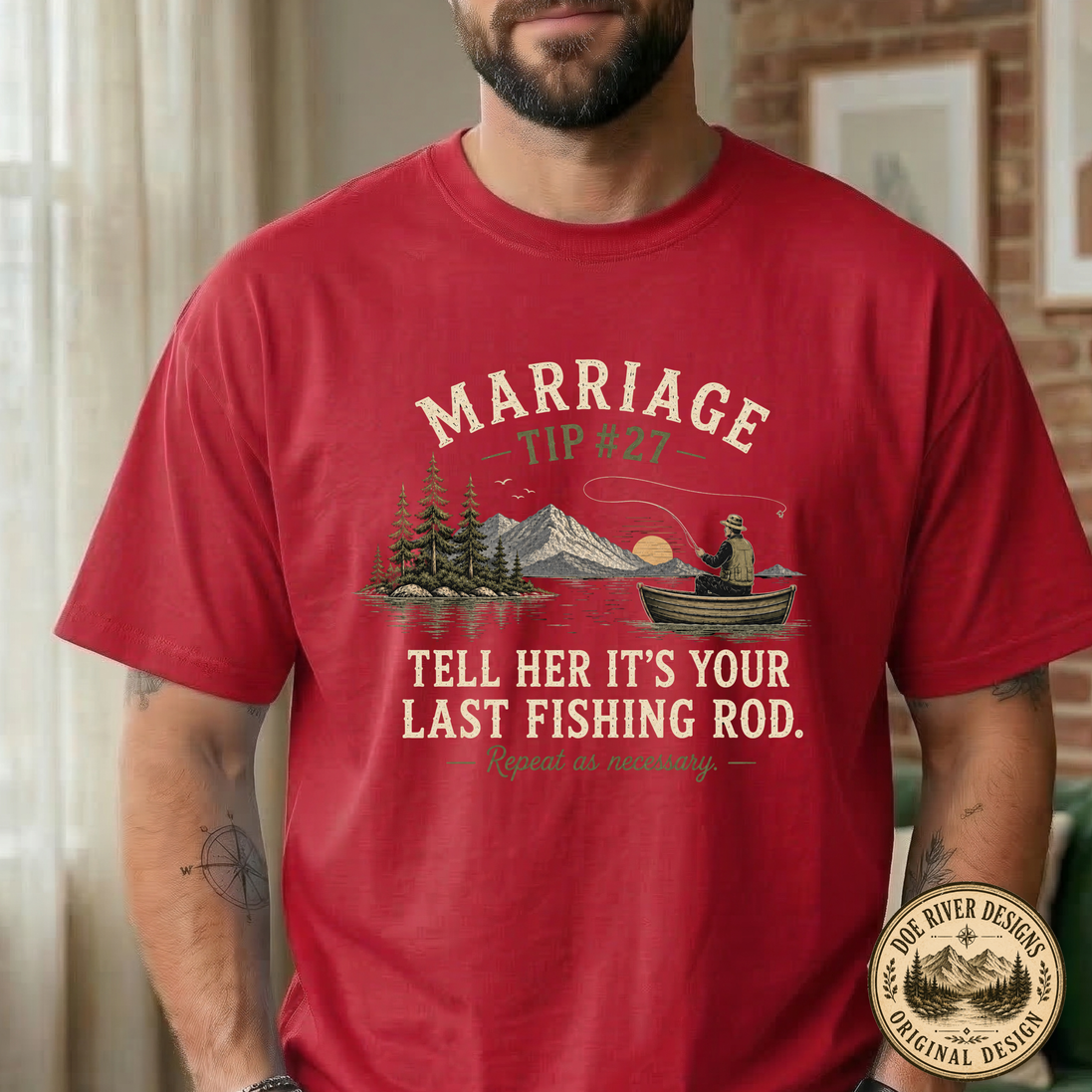 Marriage Advice Fly Fishing T-Shirt