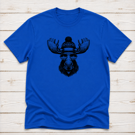 Moose with Sunglasses - Mountain Theme Tee or Sweatshirt