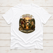 Believe In Lake Days Bigfoot and Yeti Lake Theme T-Shirt or Sweatshirt