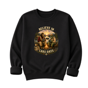 Believe In Lake Days Bigfoot and Yeti Lake Theme T-Shirt or Sweatshirt