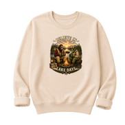 Believe In Lake Days Bigfoot and Yeti Lake Theme T-Shirt or Sweatshirt