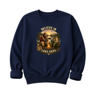 Believe In Lake Days Bigfoot and Yeti Lake Theme T-Shirt or Sweatshirt