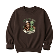 Bigfoot & Alien Hide and Seek | Funny Graphic T-Shirt or Sweatshirt