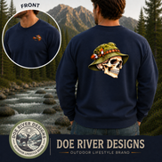 Skull Fly Fishing Shirt & Sweatshirt | Fly Fisherman Gift
