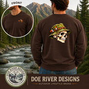Skull Fly Fishing Shirt & Sweatshirt | Fly Fisherman Gift
