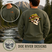 Skull Fly Fishing Shirt & Sweatshirt | Fly Fisherman Gift