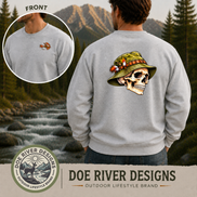 Skull Fly Fishing Shirt & Sweatshirt | Fly Fisherman Gift