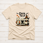 Chick or Treat Halloween Chicken Shirt & Sweatshirt | Funny Fall Tee