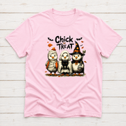 Chick or Treat Halloween Chicken Shirt & Sweatshirt | Funny Fall Tee