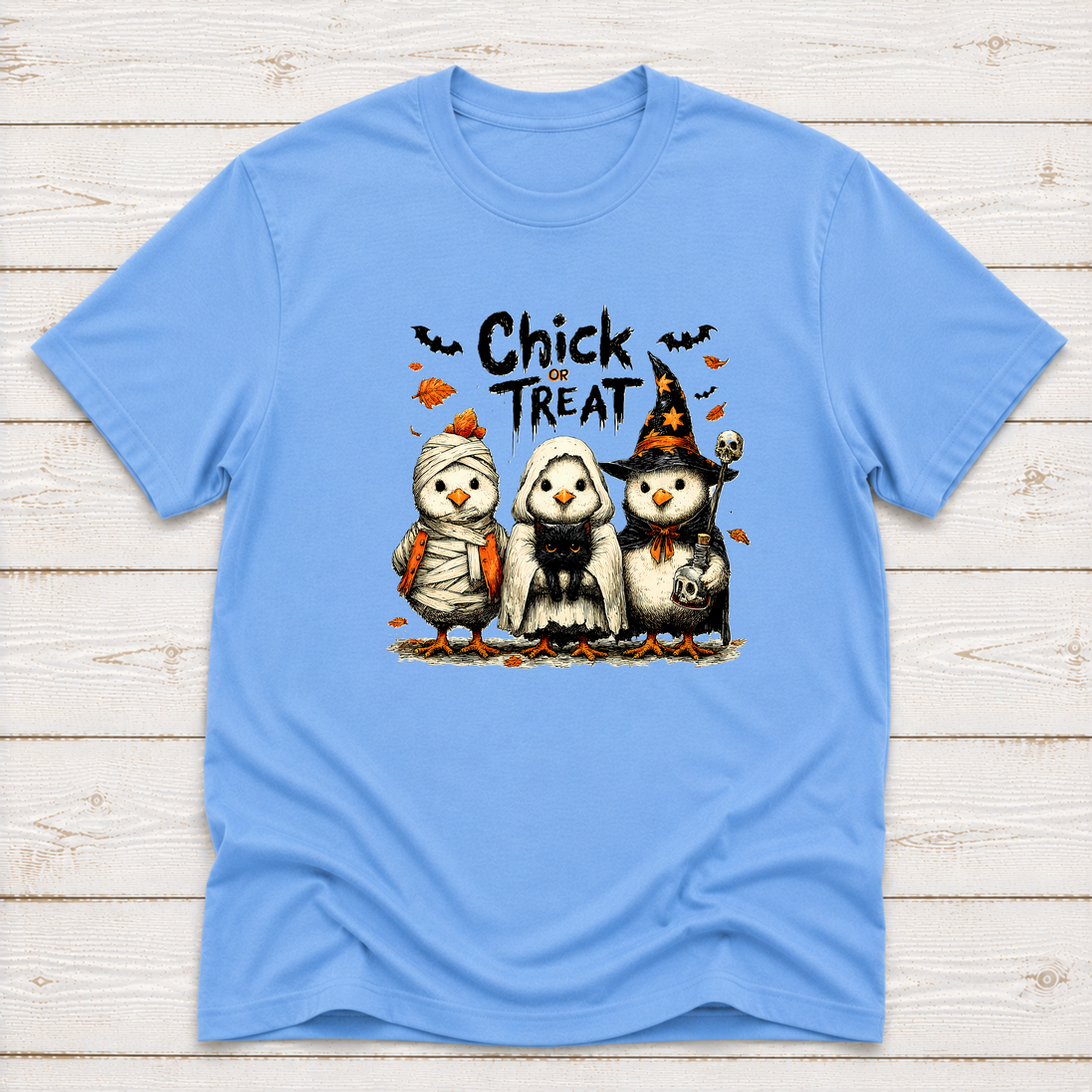 Chick or Treat Halloween Chicken Shirt & Sweatshirt | Funny Fall Tee