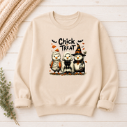 Chick or Treat Halloween Chicken Shirt & Sweatshirt | Funny Fall Tee