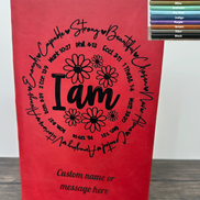 I AM Custom Engraved Journal - Scripture 0r Prayer Journal