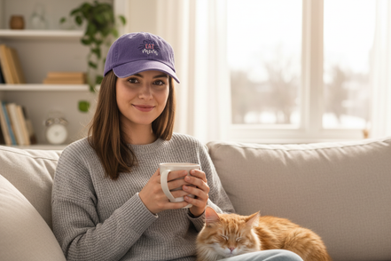 Cat Mom Hat Lifestyle Mockup