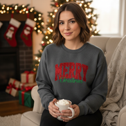 Charcoal Gildan sweatshirt mockup