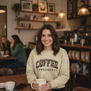 Coffee Weather Sweatshirt in Coffee Shop