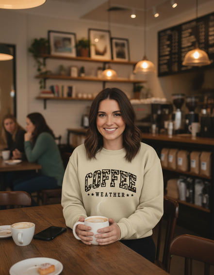 Coffee Weather Sweatshirt in Coffee Shop
