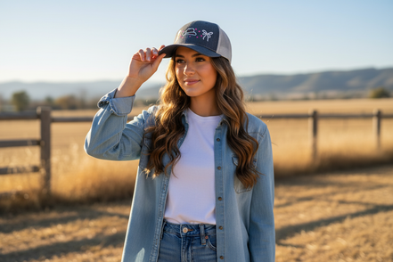 Cowgirl Coquette Hat Mockup