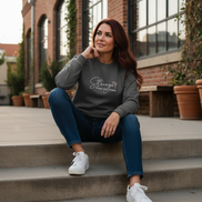 Stronger Than The Storm charcoal sweatshirt