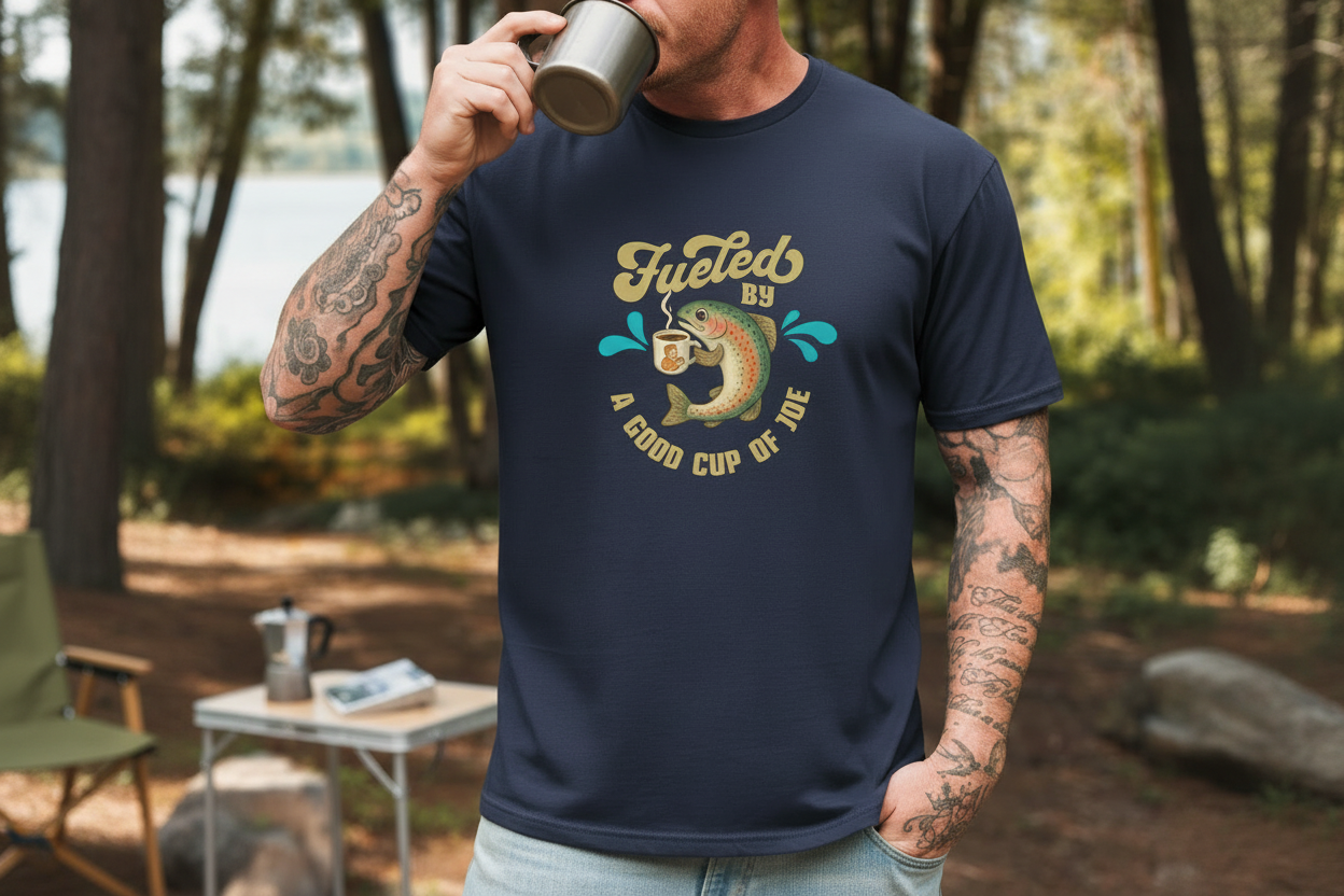 Good Cup of Joe shirt in navy