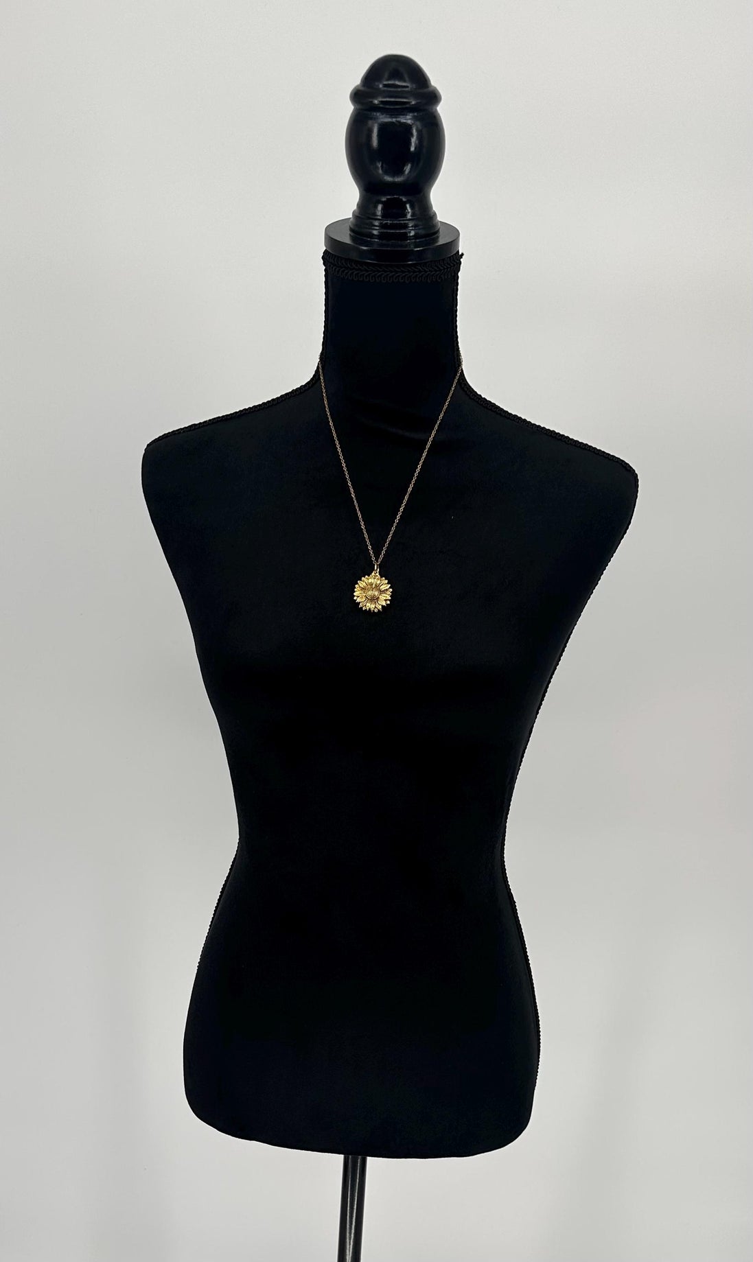 Personalized Sunflower Necklace with Hidden Message
