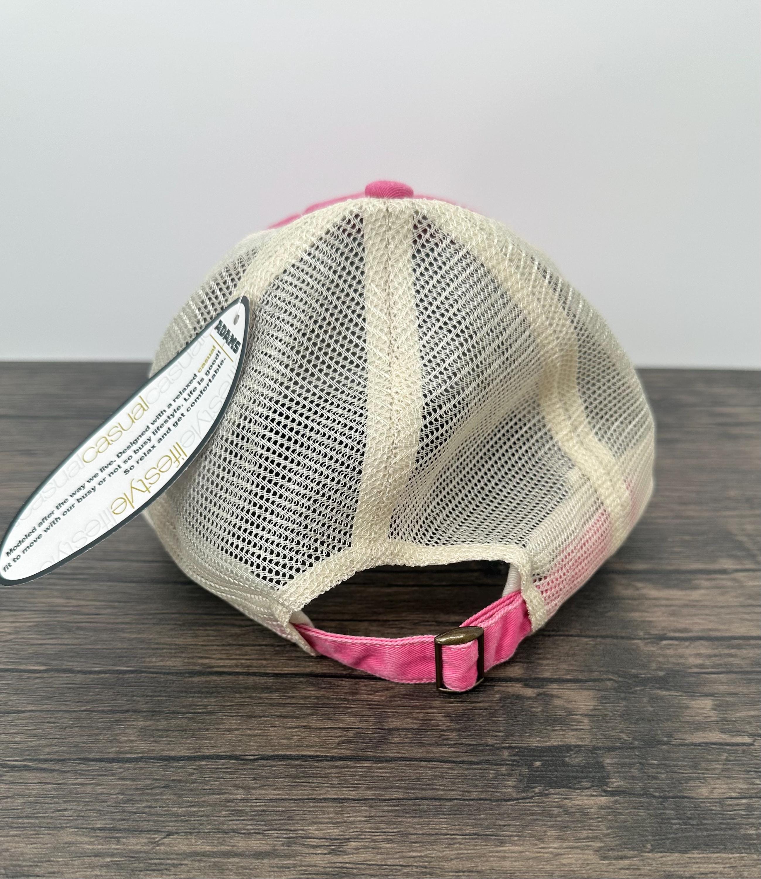 Back view of feral mom hat