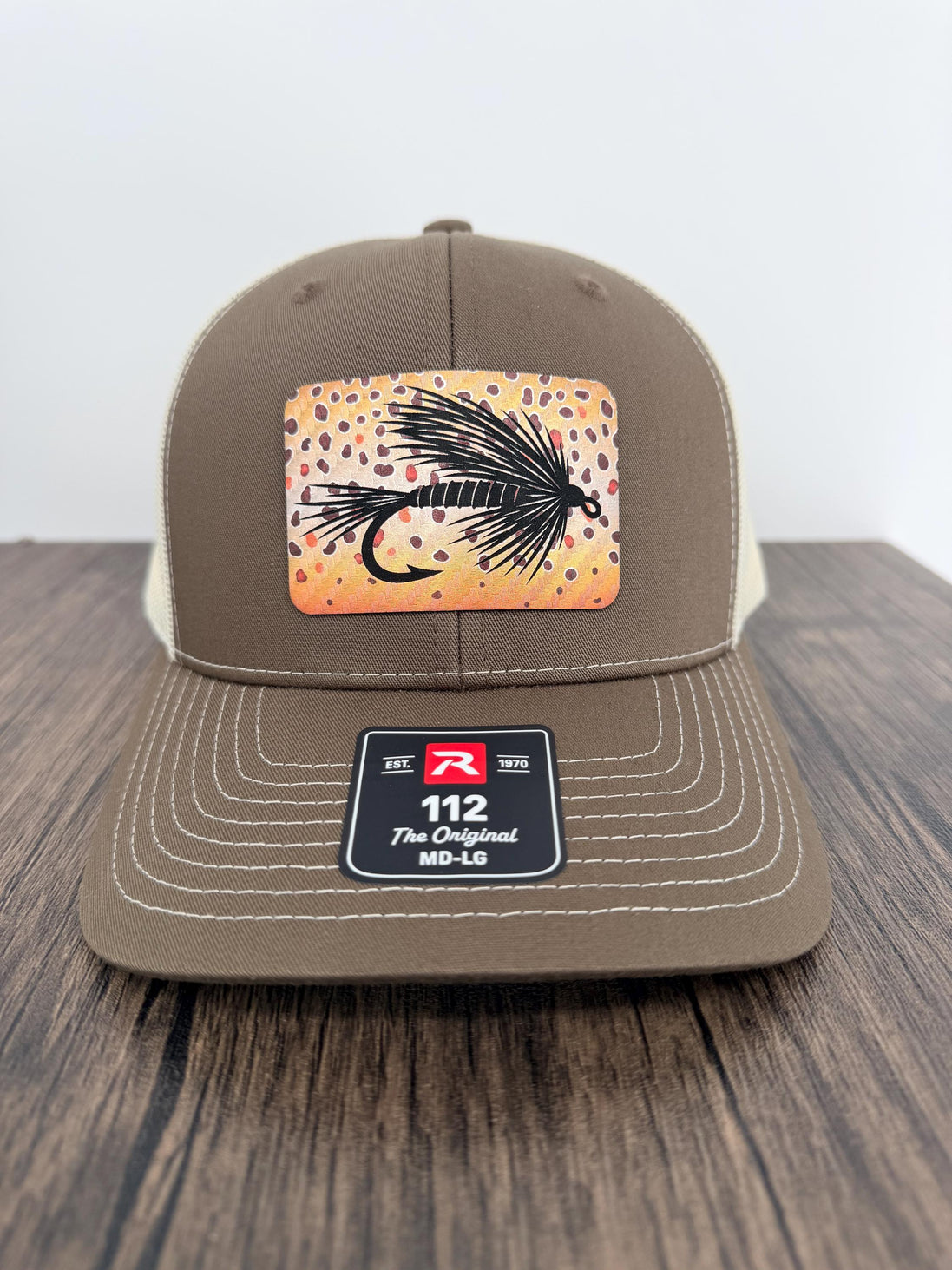 Richardson 112 Fly Fishing Hat with Brown Trout Print Patch