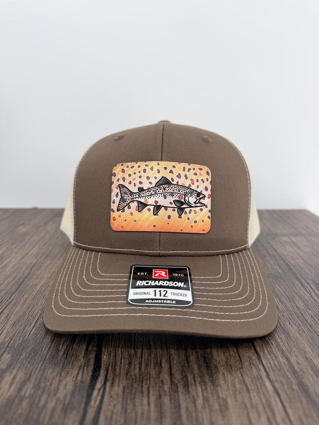 Brown Trout Fly Fishing Hat – Richardson 112 Trucker Cap
